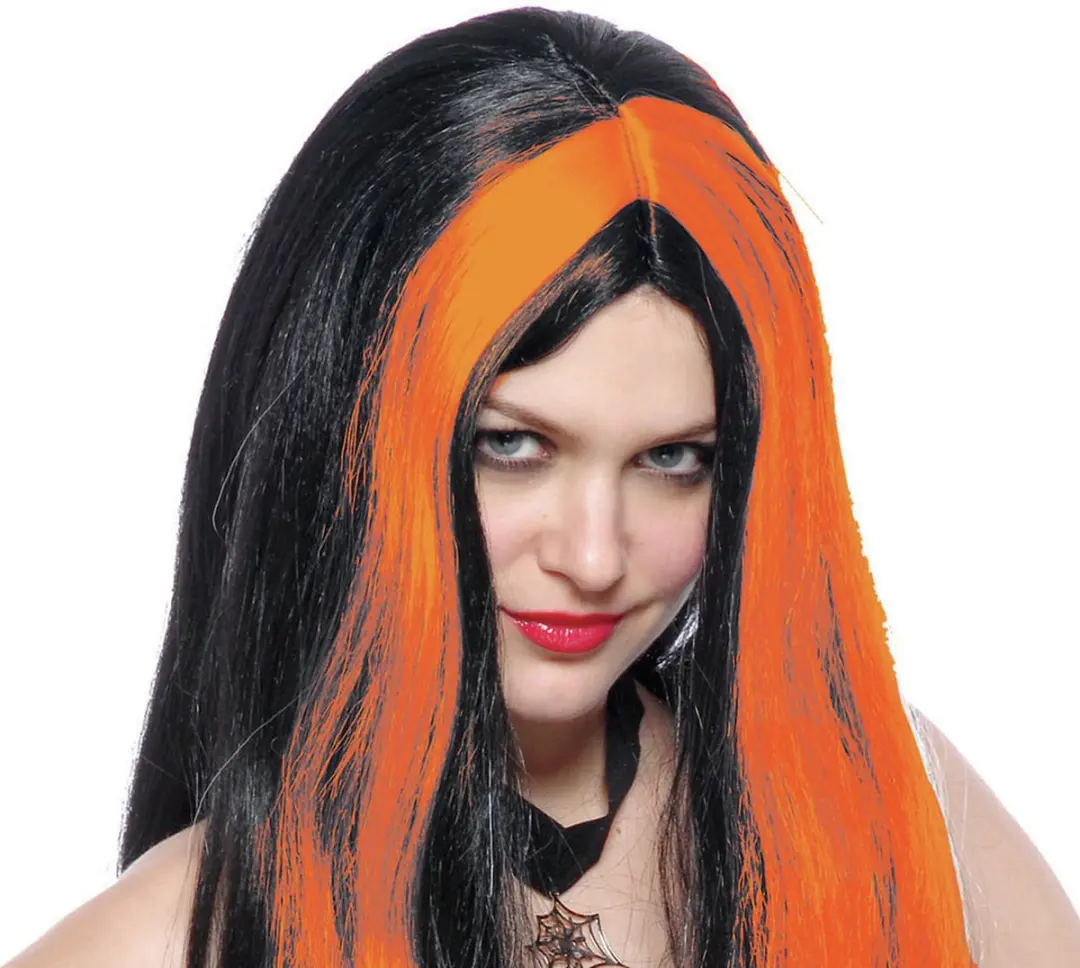 Espa Funny Fashion Heksenpruik - Lang haar Oranje