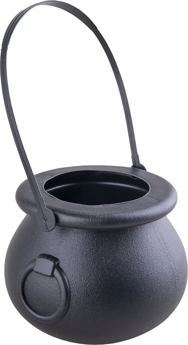 Heksenketel plastic zwart klein
