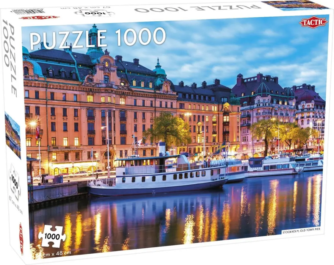 Tactic Puzzel Around the World Stockholm Old Town Pier 1000 Stuks