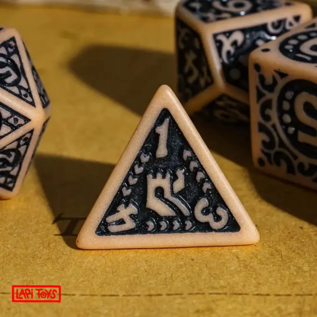 Lapi Toys D&D Dobbelstenen - 7 Stuks - Zwart