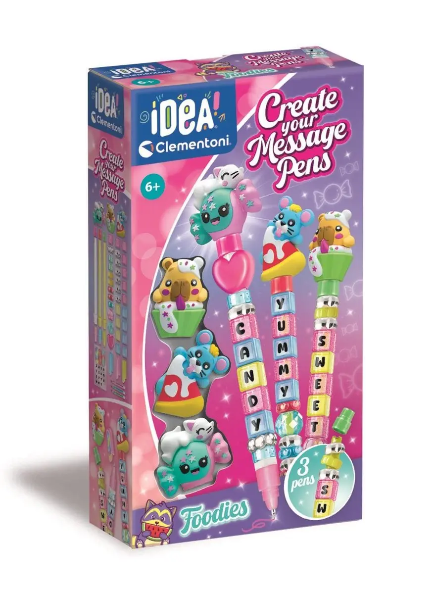 Clementoni Create Your Message Pen Foodies Knutselset