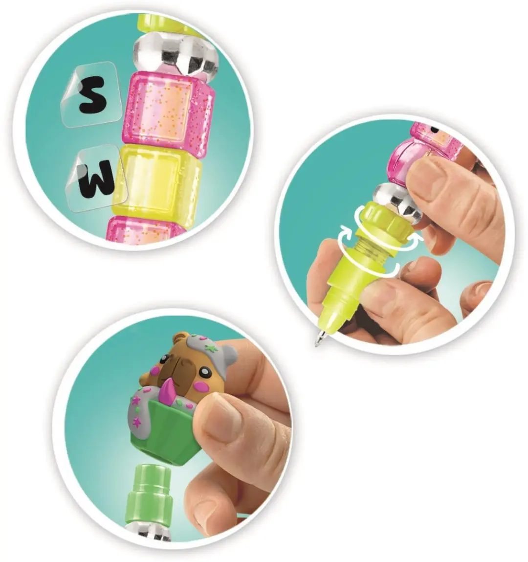 Clementoni Create Your Message Pen Foodies Knutselset - Meerkleurig