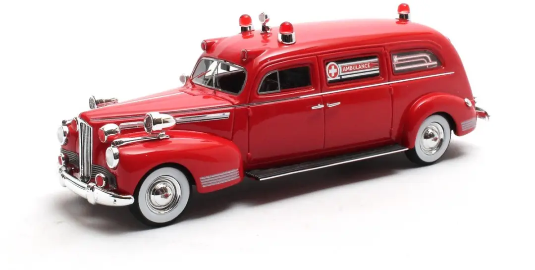 Matrix Henney-Packard Ambulance 1941 1:43 - Rood