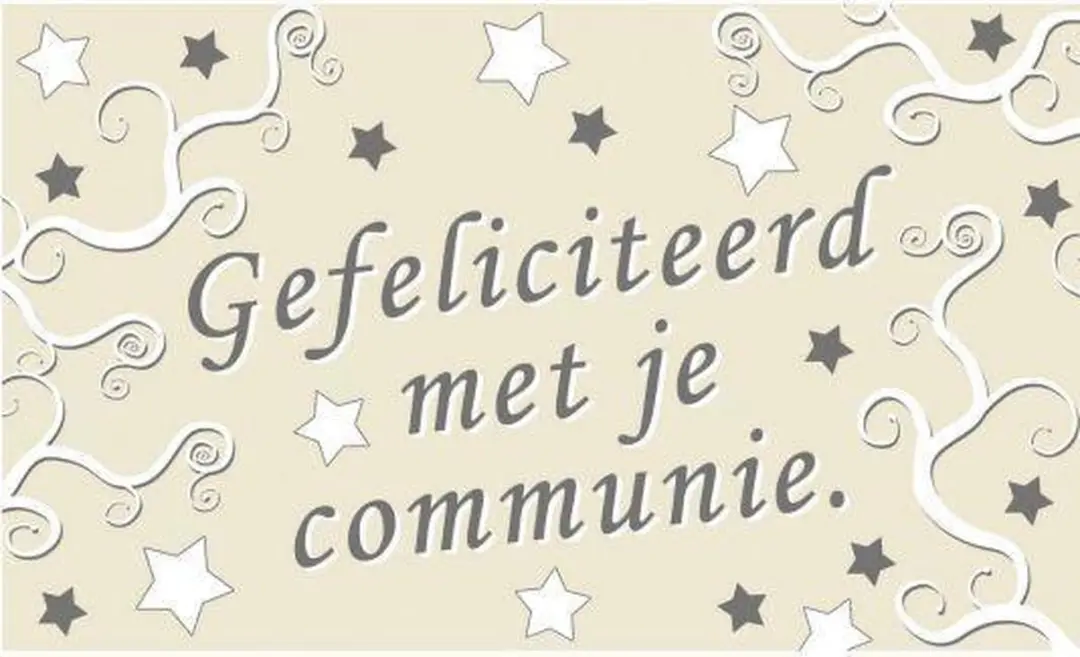 Espa Vlag Gefeliciteerd Communie 90x150cm