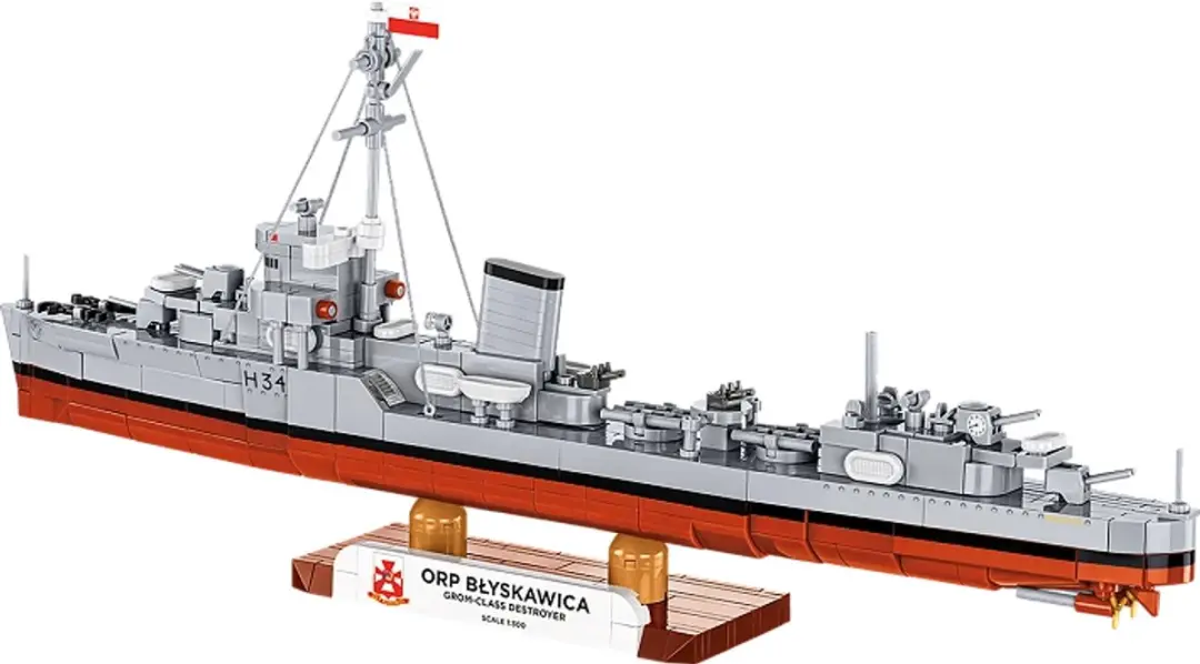 Cobi ORP Błyskawica 4865 - 700 Onderdelen - afbeelding 6 van 6