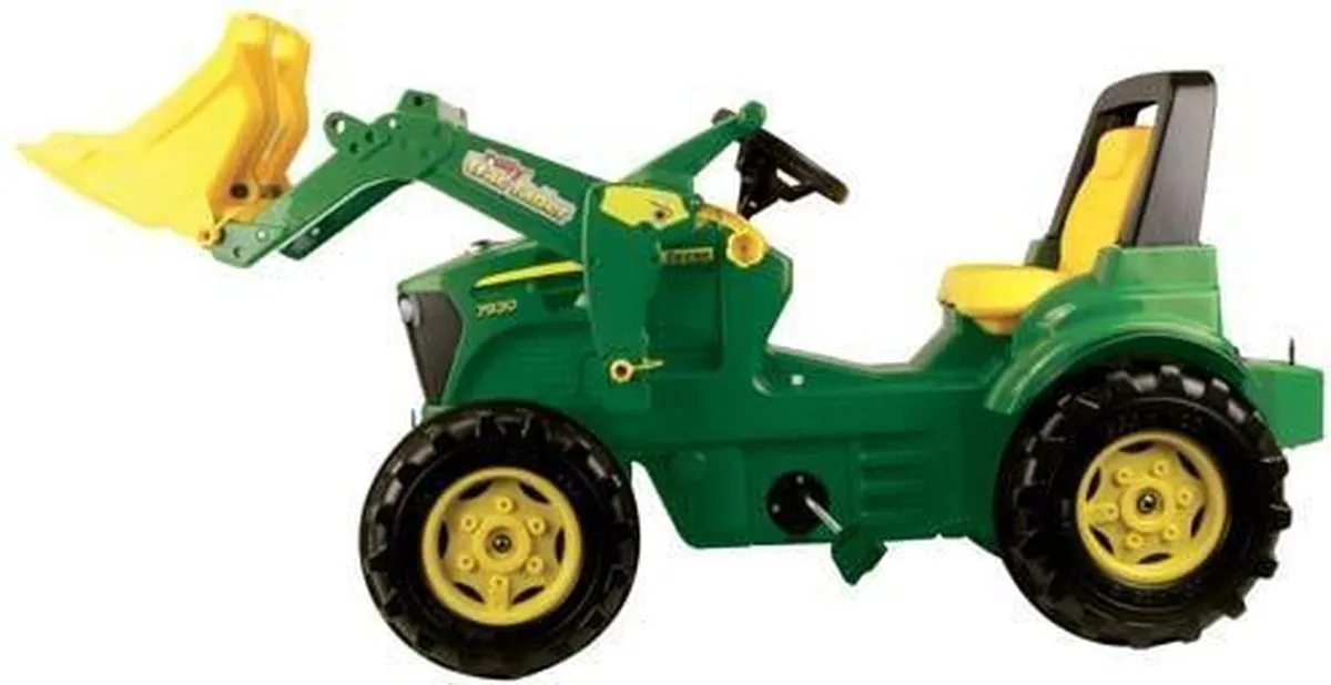 Rolly Toys FarmTrac John Deere Traptractor met Frontlader - Groen