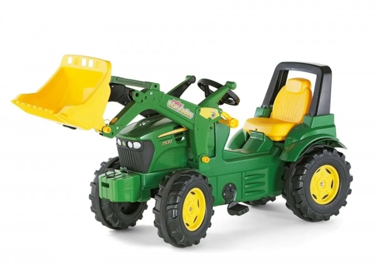 Rolly Toys FarmTrac John Deere Traptractor met Frontlader - Groen