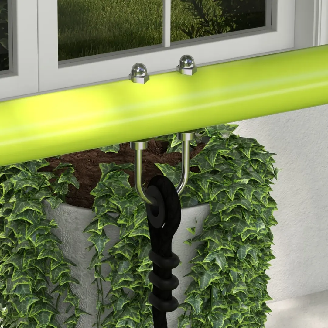 Outsunny Kinderschommel 255x160x180cm - Groen
