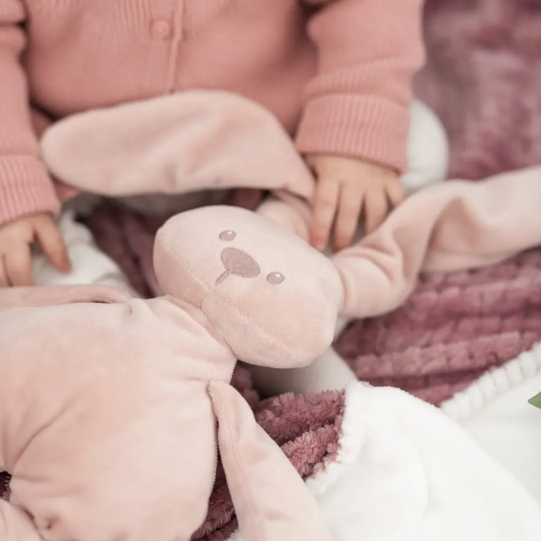 Nattou Konijn Lapidou Knuffel 30cm - Oud Roze