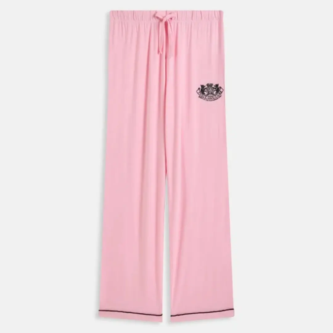 Juicy Couture Jersey Ls Button Up Top - XL - Roze