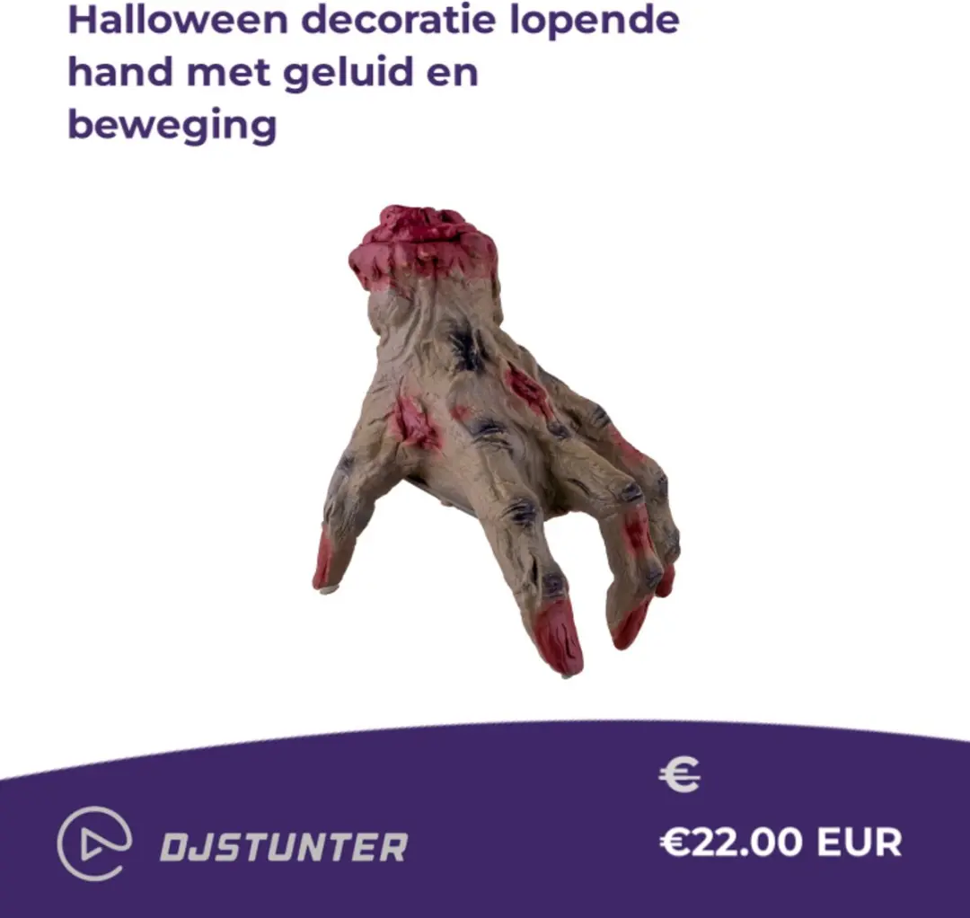 Espa Halloween Lopende Hand - Zwart