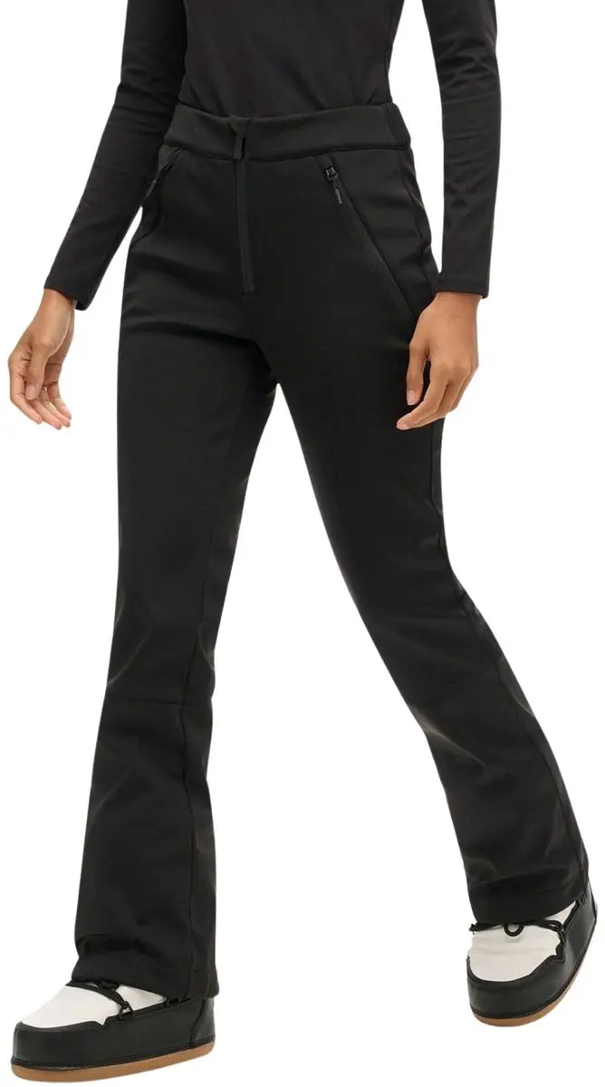Superdry SKI Softshell Slim Dames Wintersportbroek M - Zwart