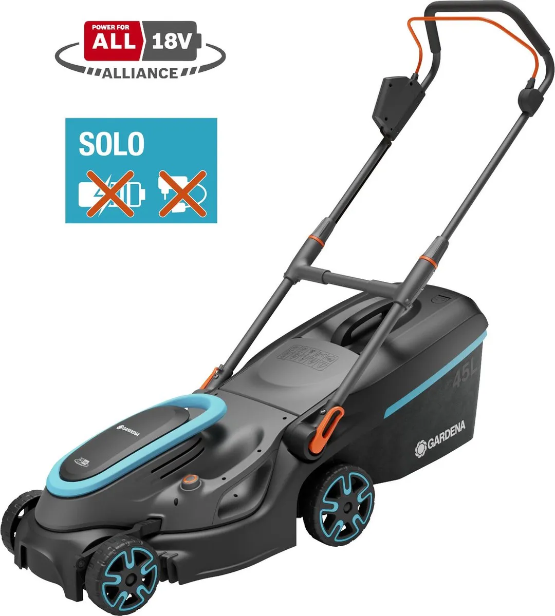 Gardena PowerMax 37/36V P4A Solo Grasmaaier - 500W - 45L