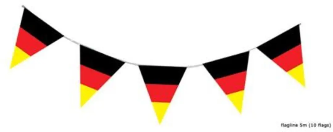 Espa Duitsland Vlaggenslinger 5m - Multicolor