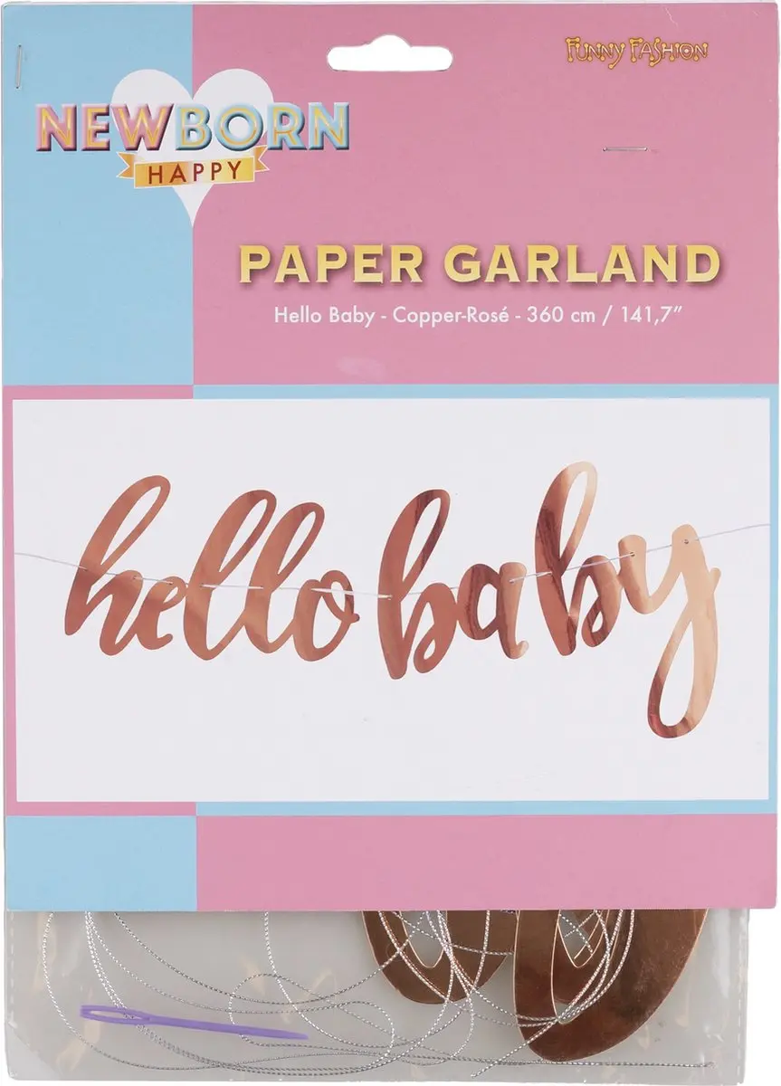 Espa Letterslinger Hello Baby - 3,6m Goud/Rozé