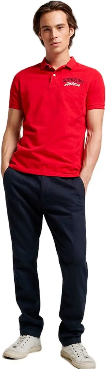 Superdry Vintage Superstate Polo - S - Varsity Red