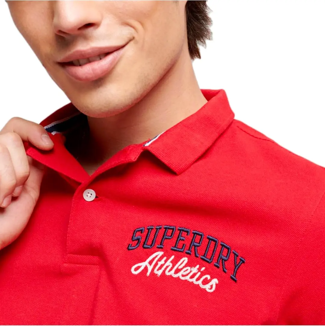 Superdry Vintage Superstate Polo - S - Varsity Red
