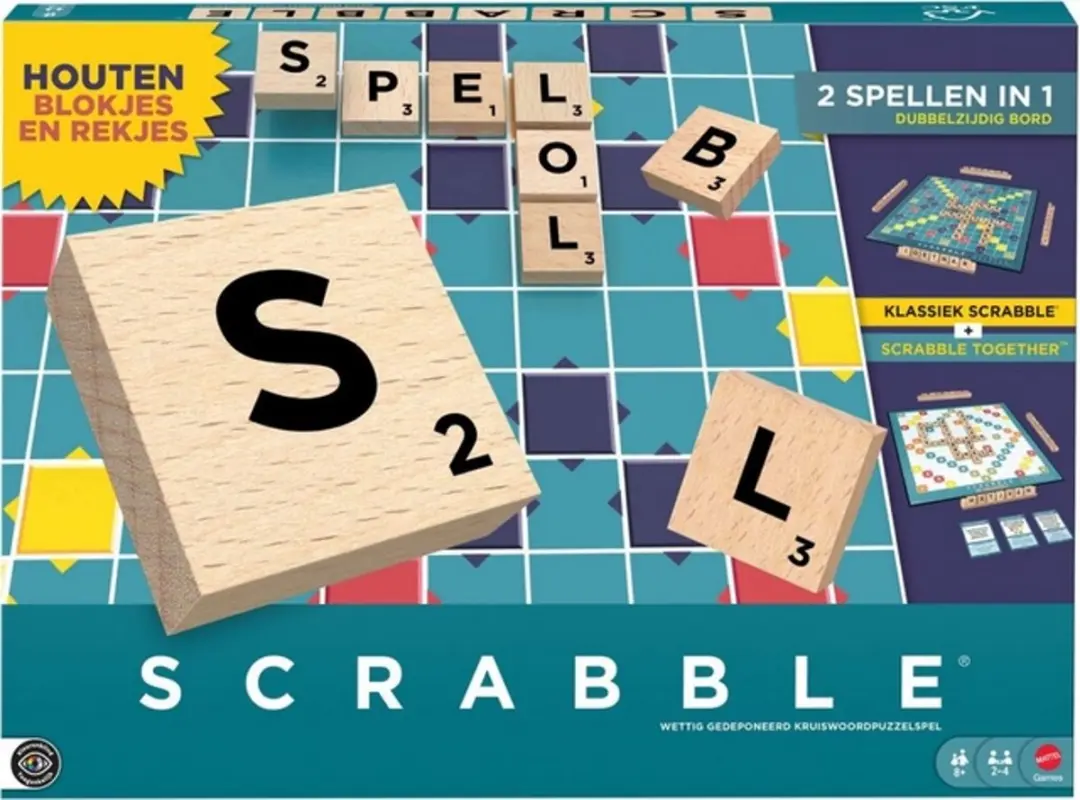 Mattel Games Scrabble Original NL Y9599