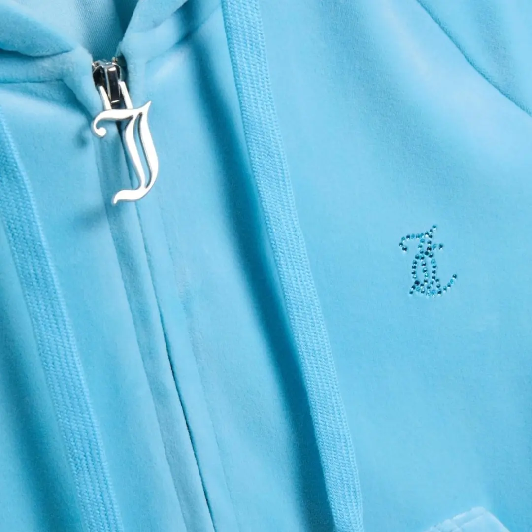 Juicy Couture Madison Col Out Hoodie - XL - Blauw
