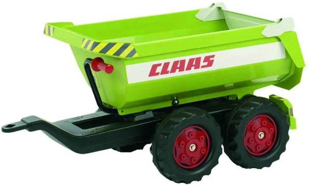 Rolly Toys RollyHalfpipe Trailer CLAAS - Groen