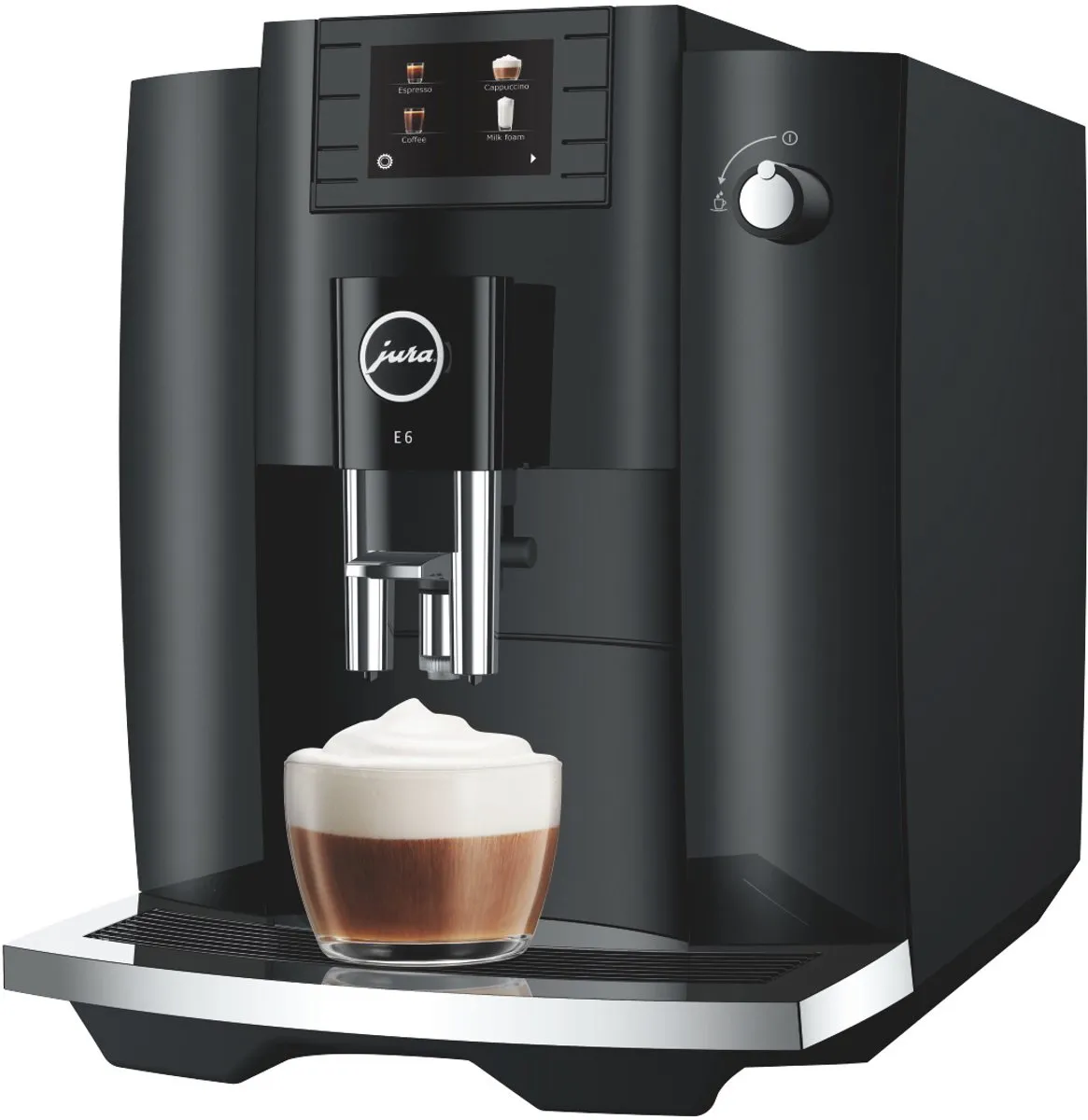 Jura E6 Volautomatische Espressomachine Piano Black - 11 Programma's