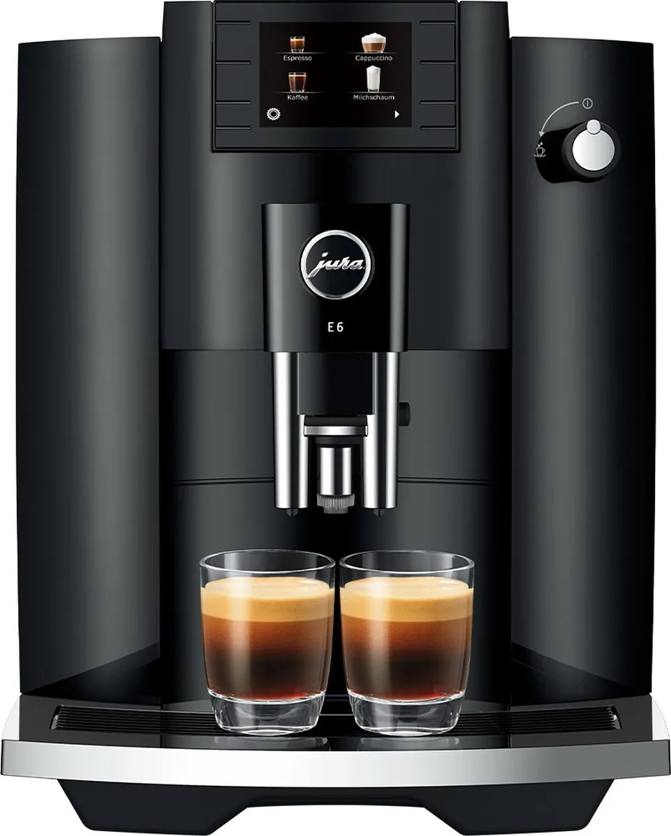 Jura E6 Volautomatische Espressomachine Piano Black - 11 Programma's