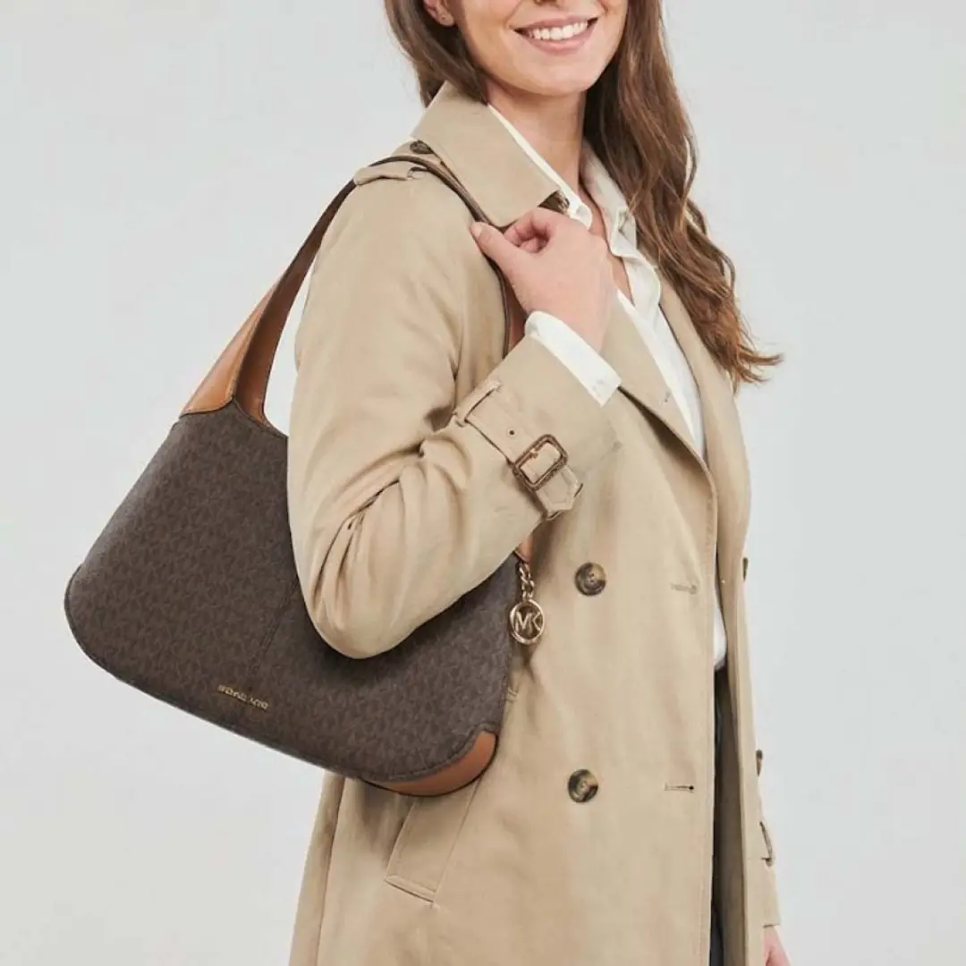 Michael Kors Alice LG TZ Schoudertas - Bruin