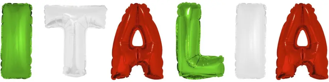 Espa Italië Ballonnenset 6 Stuks - 40cm - Grijs/Wit