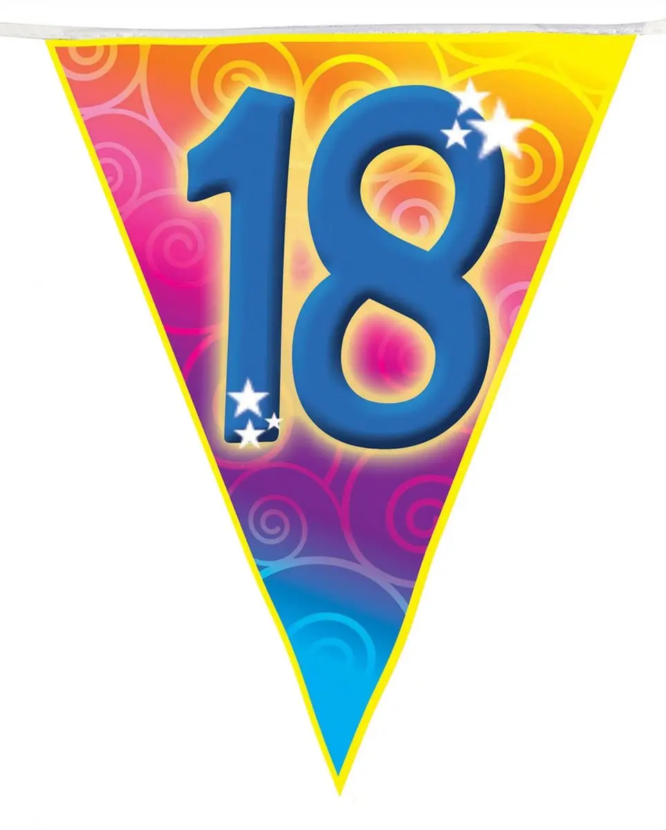 Espa Verjaardagsslinger 18 Jaar - 1 Stuk