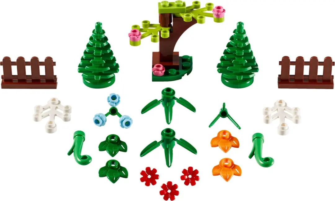 LEGO Xtra Botanische Accessoires 40376 - 32 Stukken - Groen