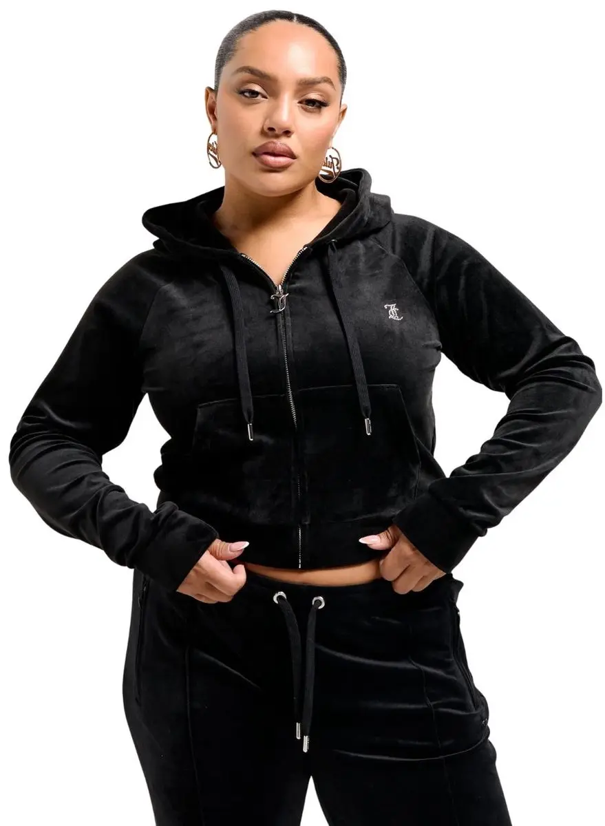 Juicy Couture Madison Col Out Hoodie - Zwart S