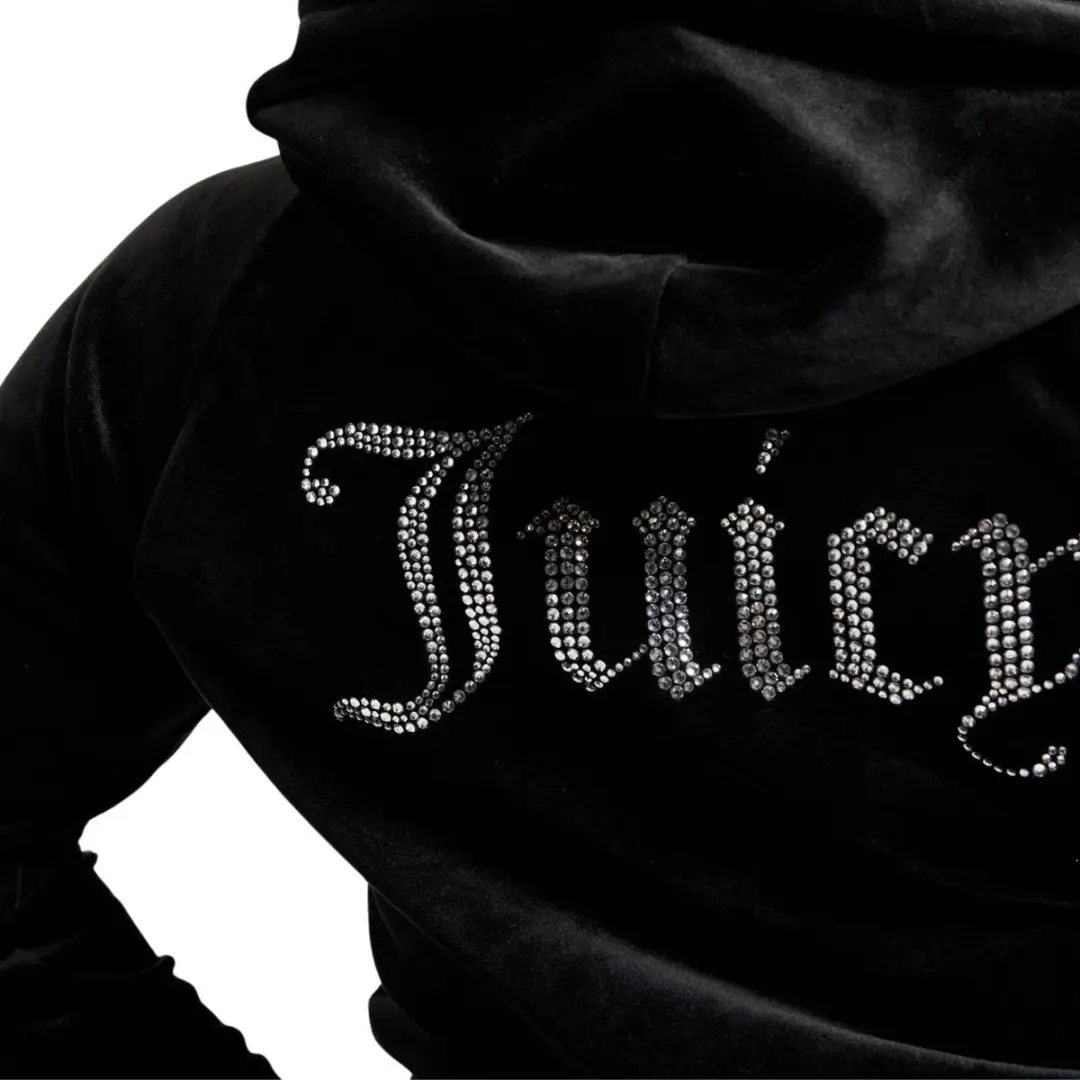 Juicy Couture Madison Col Out Hoodie - Zwart S