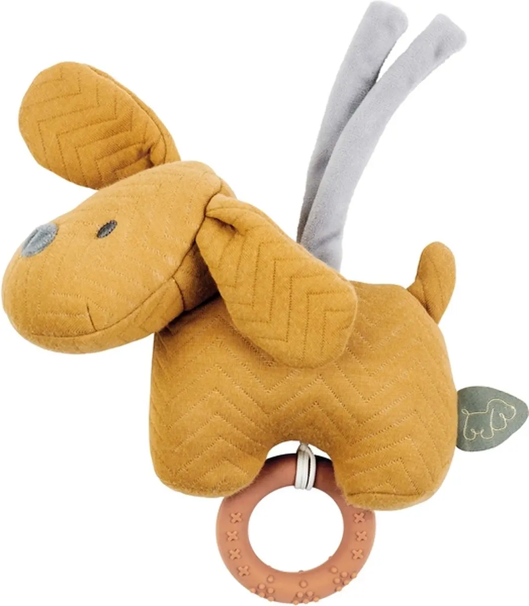 Nattou Hond Charlie Muziekknuffel - Karamel - 20 cm