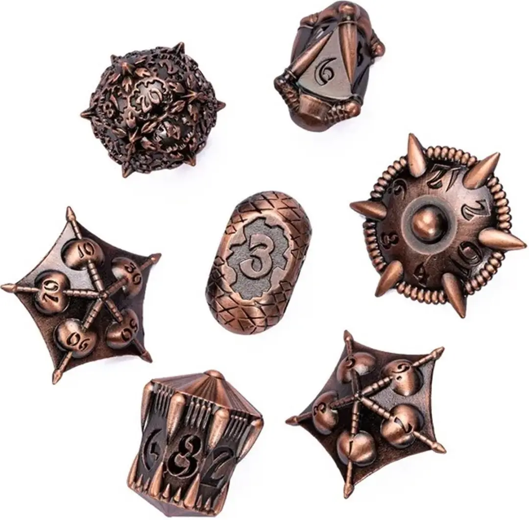 Lapi Toys DnD Polydice Metalen Dobbelstenen
