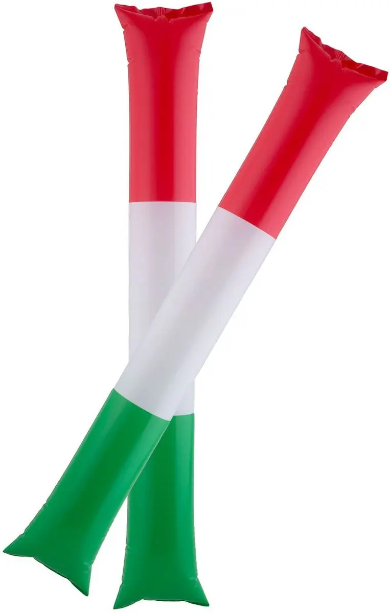 Espa Cheering Sticks Italië Opblaasbaar - Rood/Groen/Wit