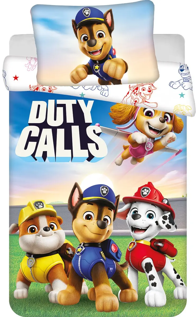 PAW Patrol Dekbedovertrek Duty Calls