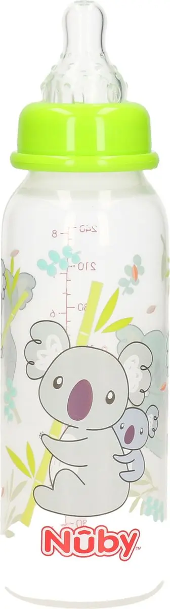 Nûby Babyfles 240ml - 2 Stuks Groen
