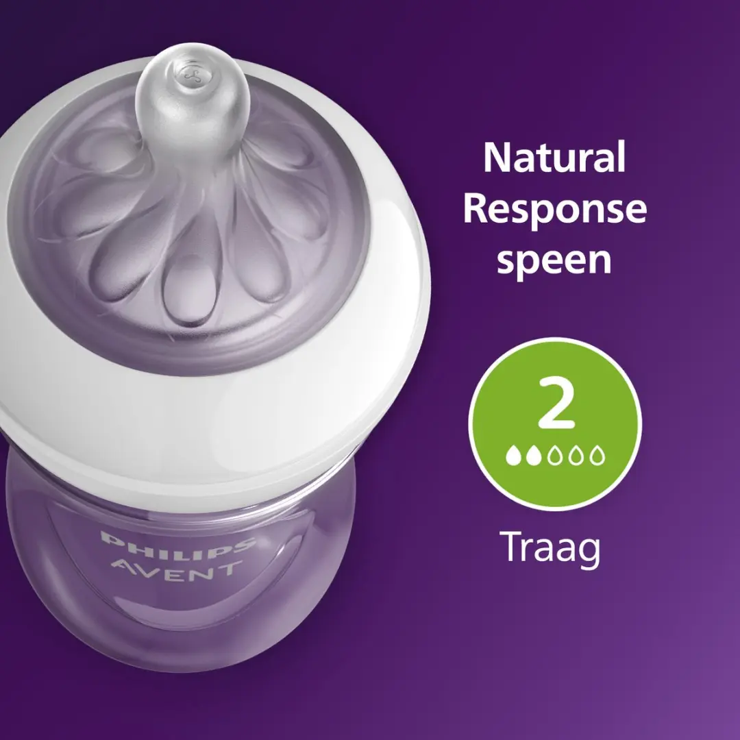 Philips Avent Natural Response SCY670/02 Babyfles 125ml - 2 Stuks