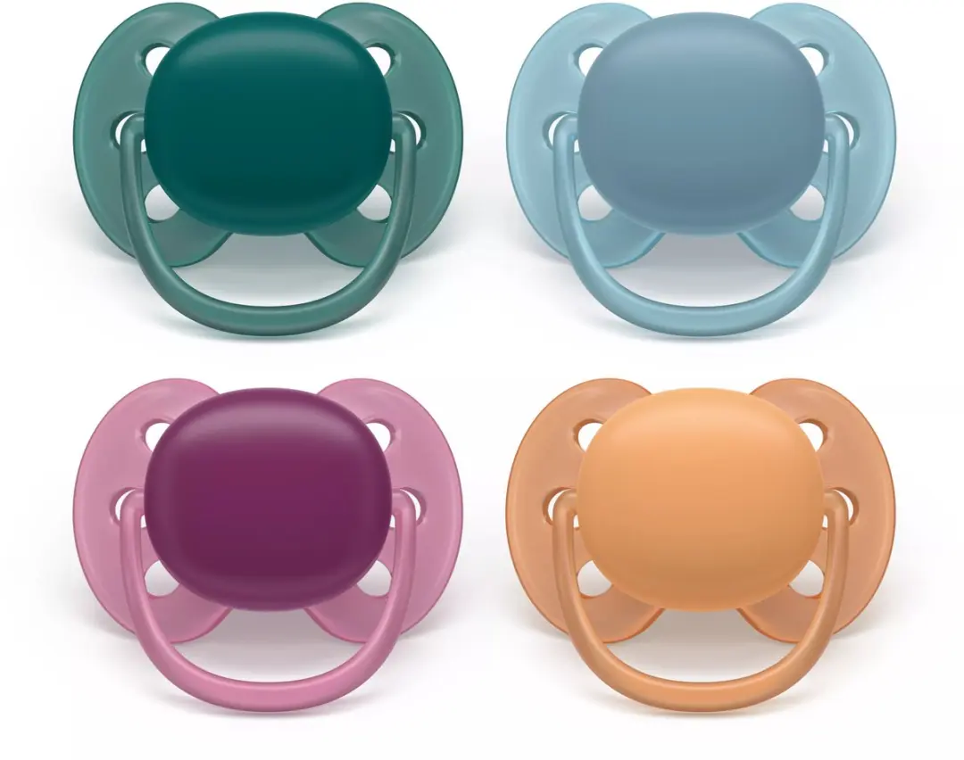 Philips Avent Ultra Soft Fopspeen - 2 Stuks - Orange/Purple