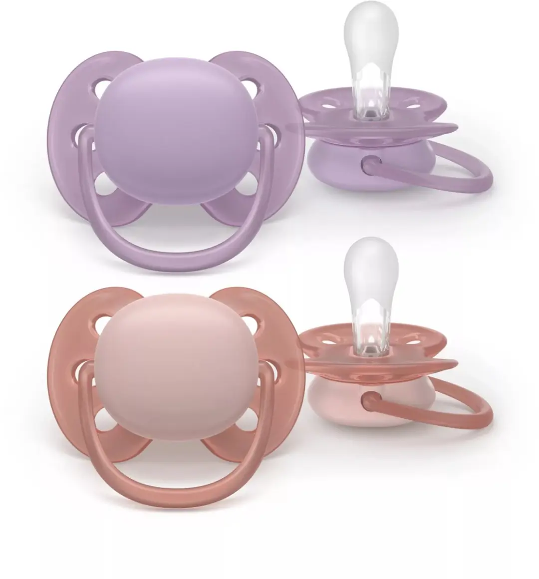 Philips Avent Ultra Soft Fopspeen - 2 Stuks - Orange/Purple - afbeelding 5 van 6