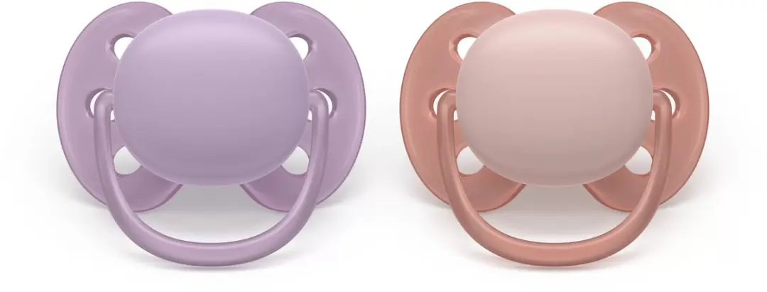 Philips Avent Ultra Soft Fopspeen - 2 Stuks - Orange/Purple - afbeelding 6 van 6
