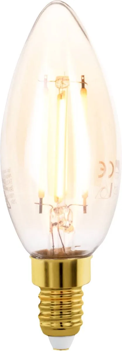 Eglo Golden Age LED Kaarslamp Ø3,7cm - 4W - 320lm - Warm wit - Amber - E14 - Dimbaar