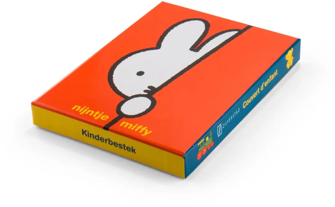 Zilverstad Nijntje Kinderbestek 4-delig - RVS 18/10 - Zilver