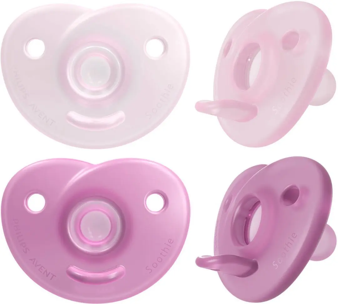 Philips Avent Soothie Fopspeen 0-6 Maanden - 2 Stuks - Roze/Donkerroze