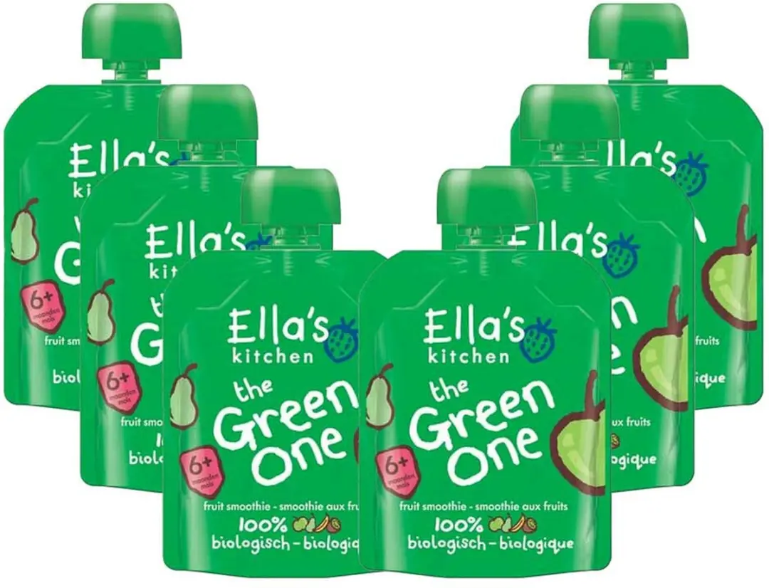 Ella’s Kitchen Knijpzakje Fruit Smoothie 6+ Appel Peer Banaan Kiwi