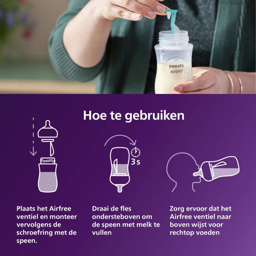 Philips Avent Natural Response SCY673/82 Babyfles 260ml - Sterren
