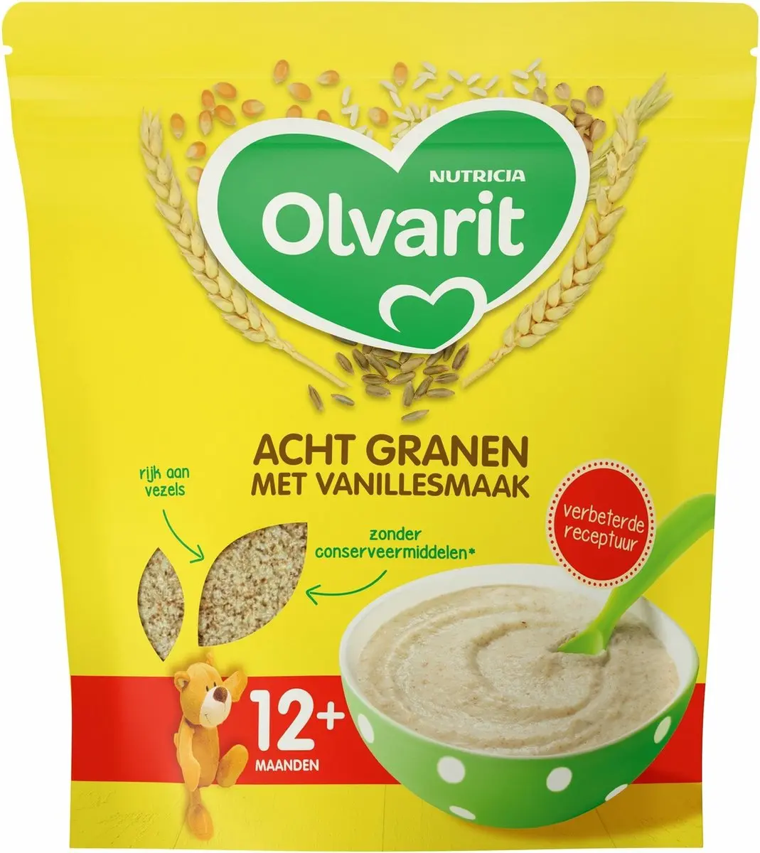Olvarit Granenpap Acht Granen Vanille 200ml