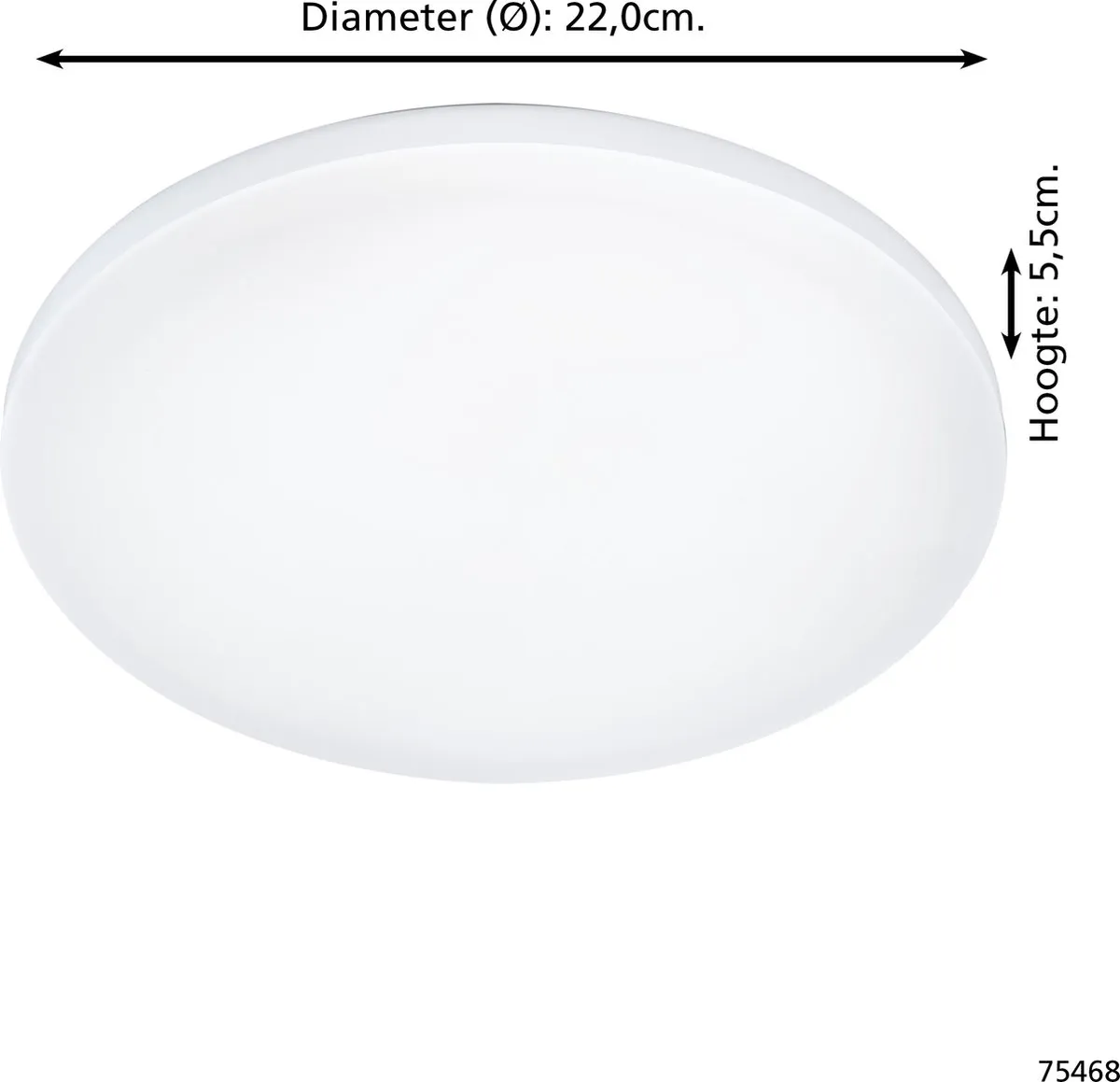 Eglo Frania Plafondlamp LED - Ø22cm Wit - afbeelding 6 van 6