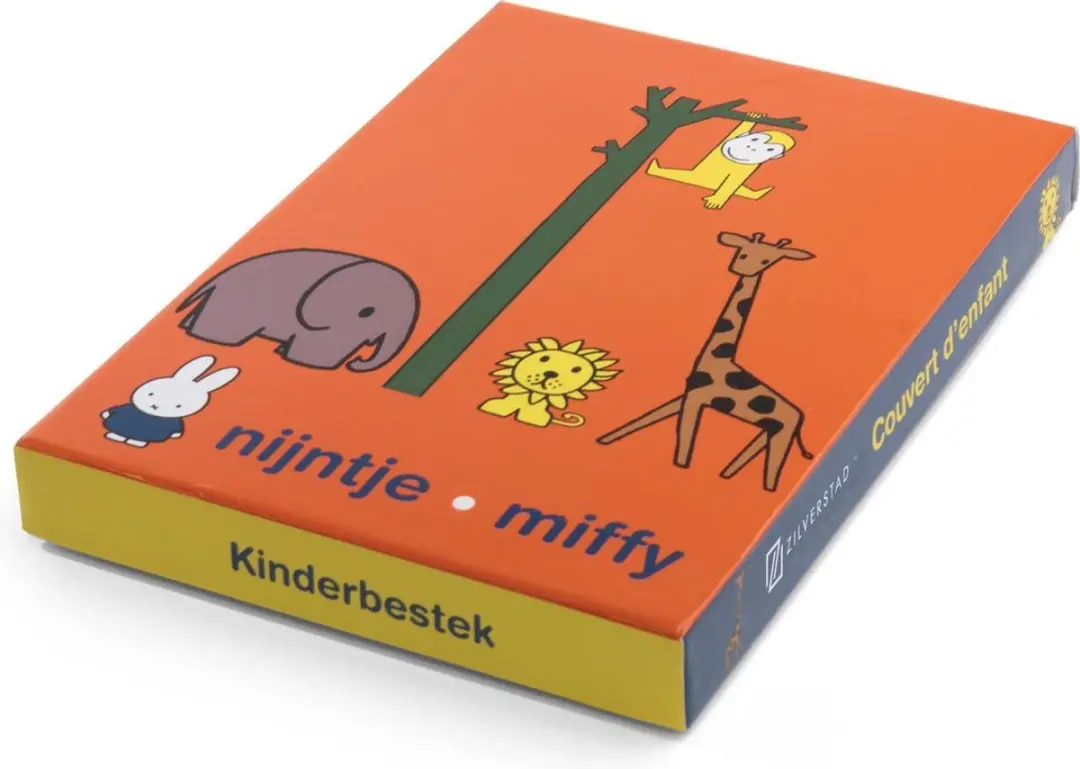 Zilverstad Nijntje Kinderbestek Dierentuin - 4-delig - RVS 18/10 - afbeelding 6 van 6