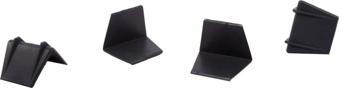 Kortpack Kunststof Hoekbeschermers 35x24mm - 1000 Stuks - Zwart